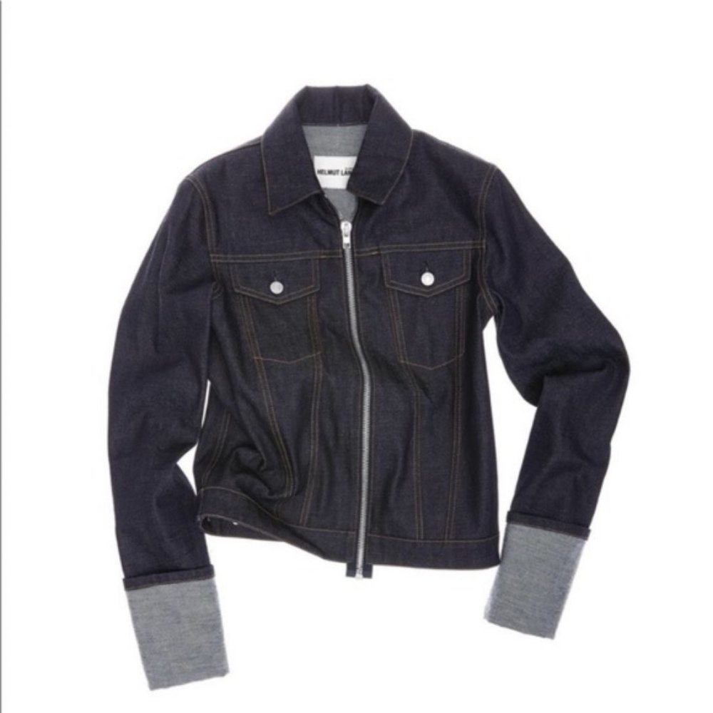 NWOT HELMUT LANG Zip Denim Jacket XS